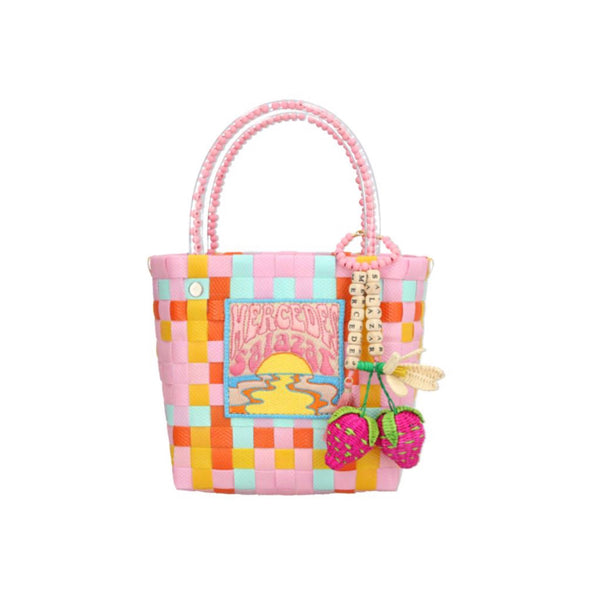 MERCEDES SALAZAR Sunset Zuncho Handbag Mini In Pink