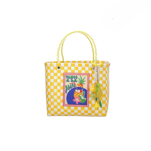 MERCEDES SALAZAR Piña Colada Handbag Small Yellow