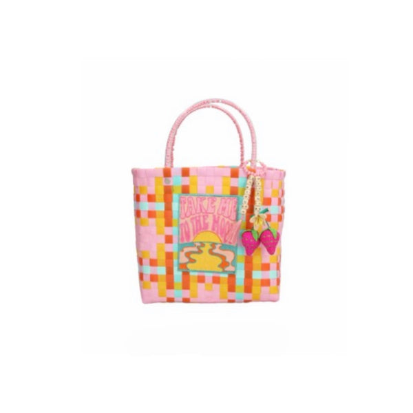 MERCEDES SALAZAR Take me to the Moon Handbag Small Pink