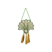 MERCEDES SALAZAR La Palmera Handbag in Green & Golden