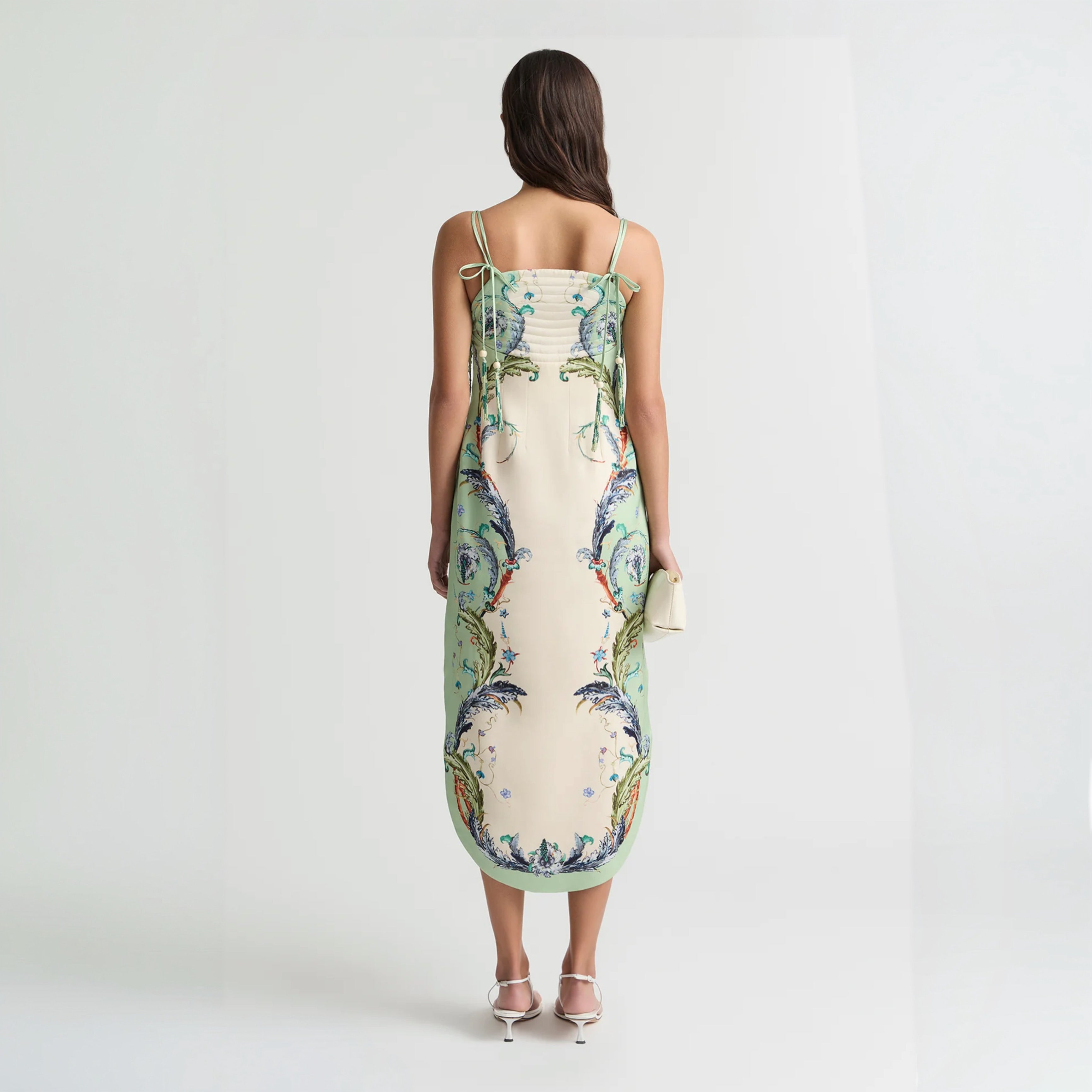 Antipodean Le Bon Bon Curved Fringe Bodice Dress – Azure