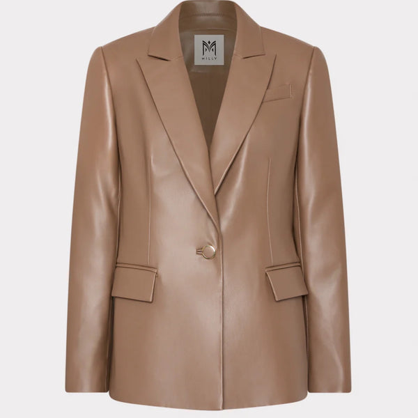 Alexa Vegan Leather Blazer