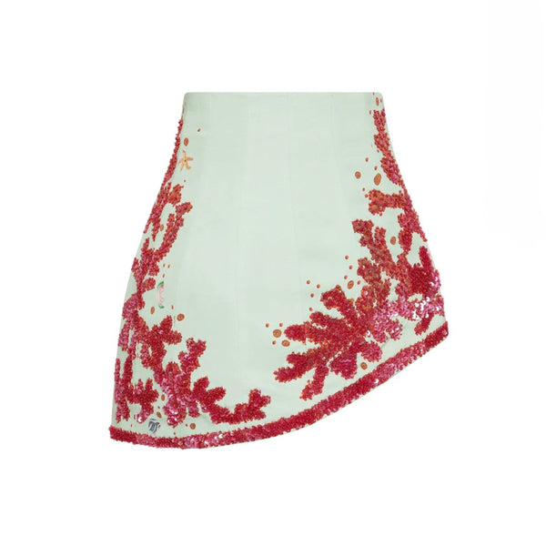 Oceans Apart Wave Skirt- Seafoam – Antipodean