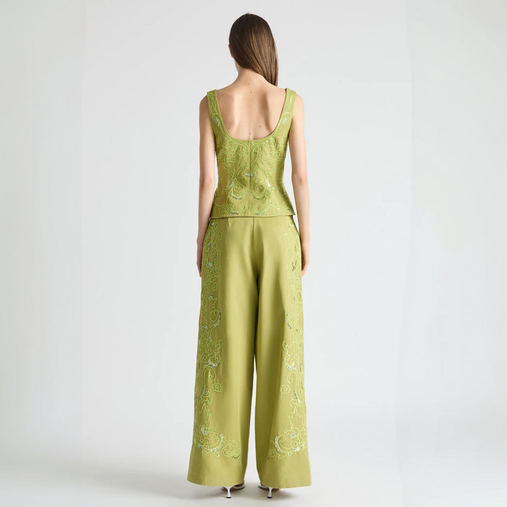 Antipodean - Oasis Relaxed Tailored Pants - Citron