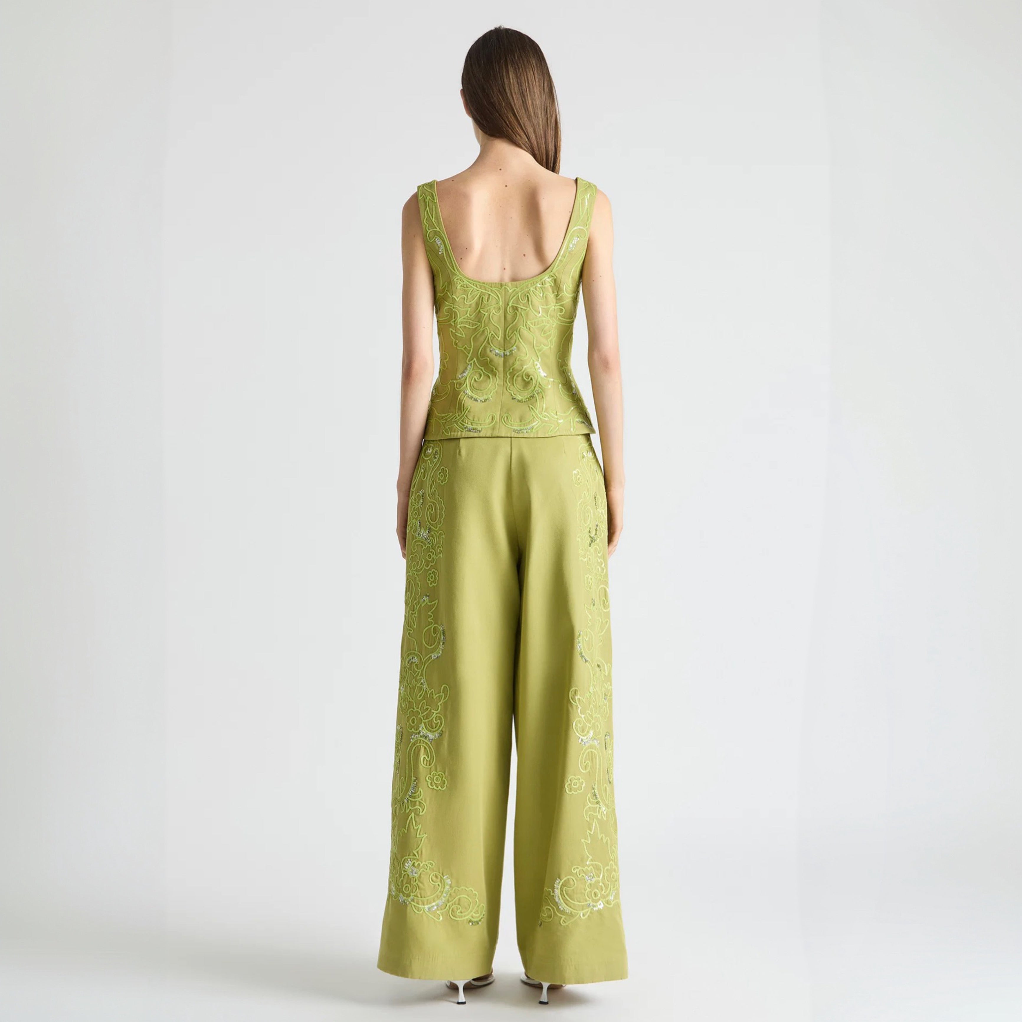 Antipodean - Oasis Relaxed Tailored Pants - Citron