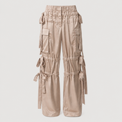 Aknvas - The Odin Trousers in Taupe Satin