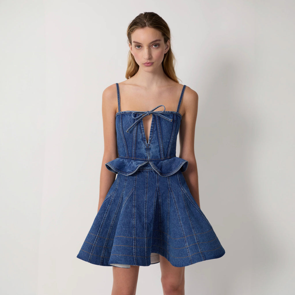 Aknvas - Kalle Denim Godet Skirt