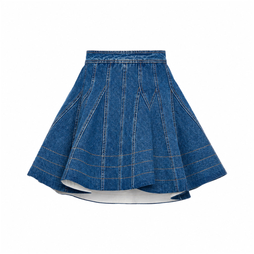 Aknvas - Kalle Denim Godet Skirt