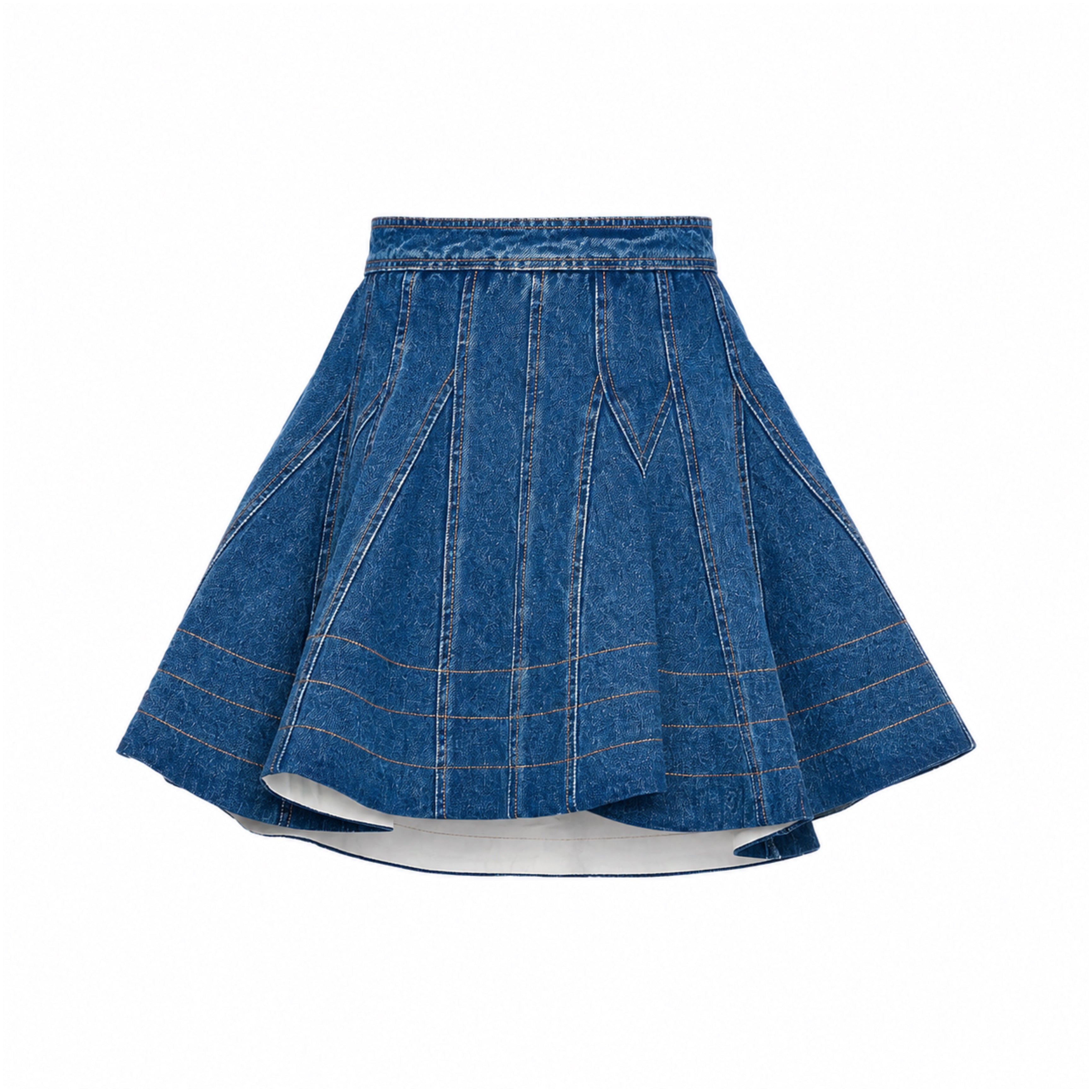 Aknvas - Kalle Denim Godet Skirt