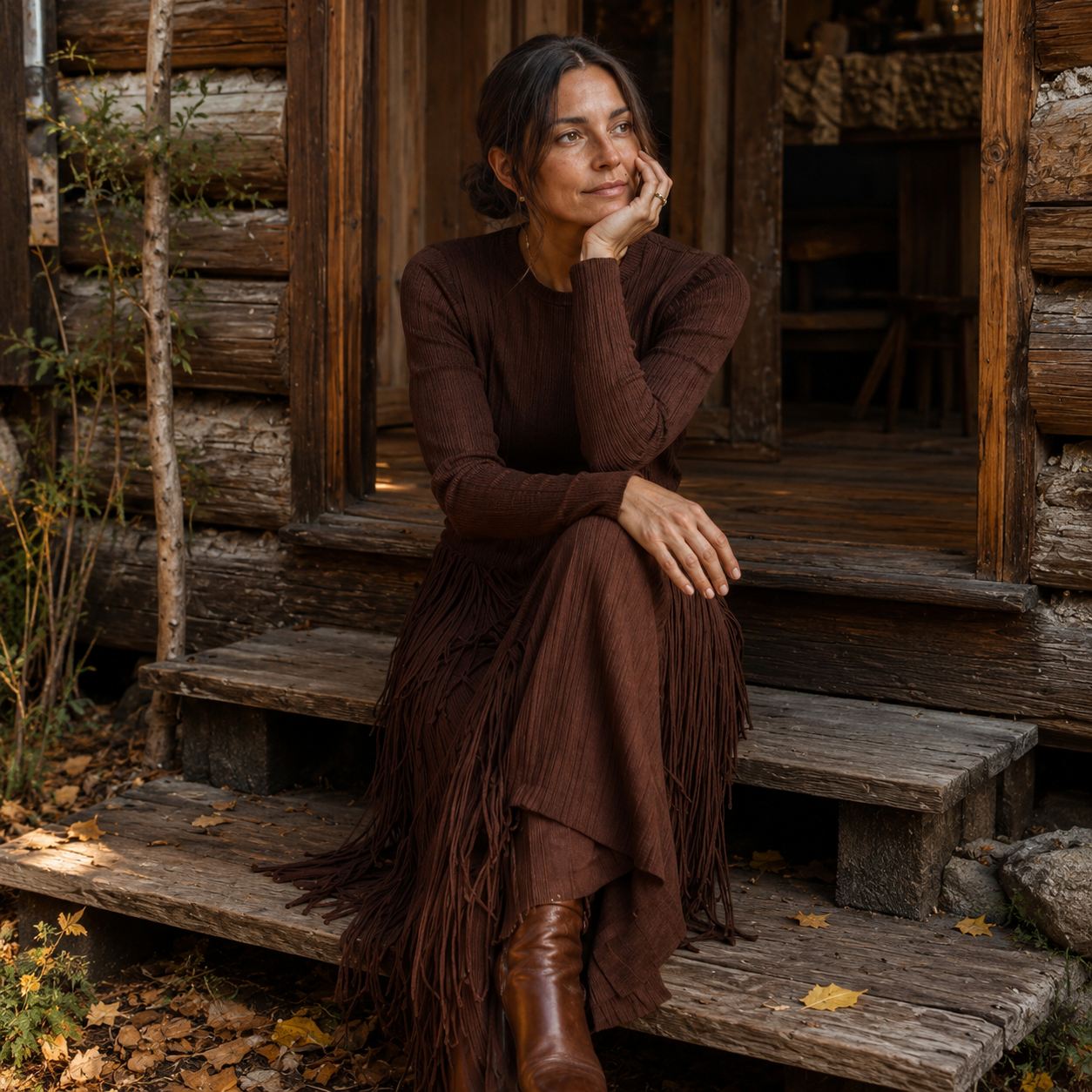 Carolina K Hunter Dress | Brown