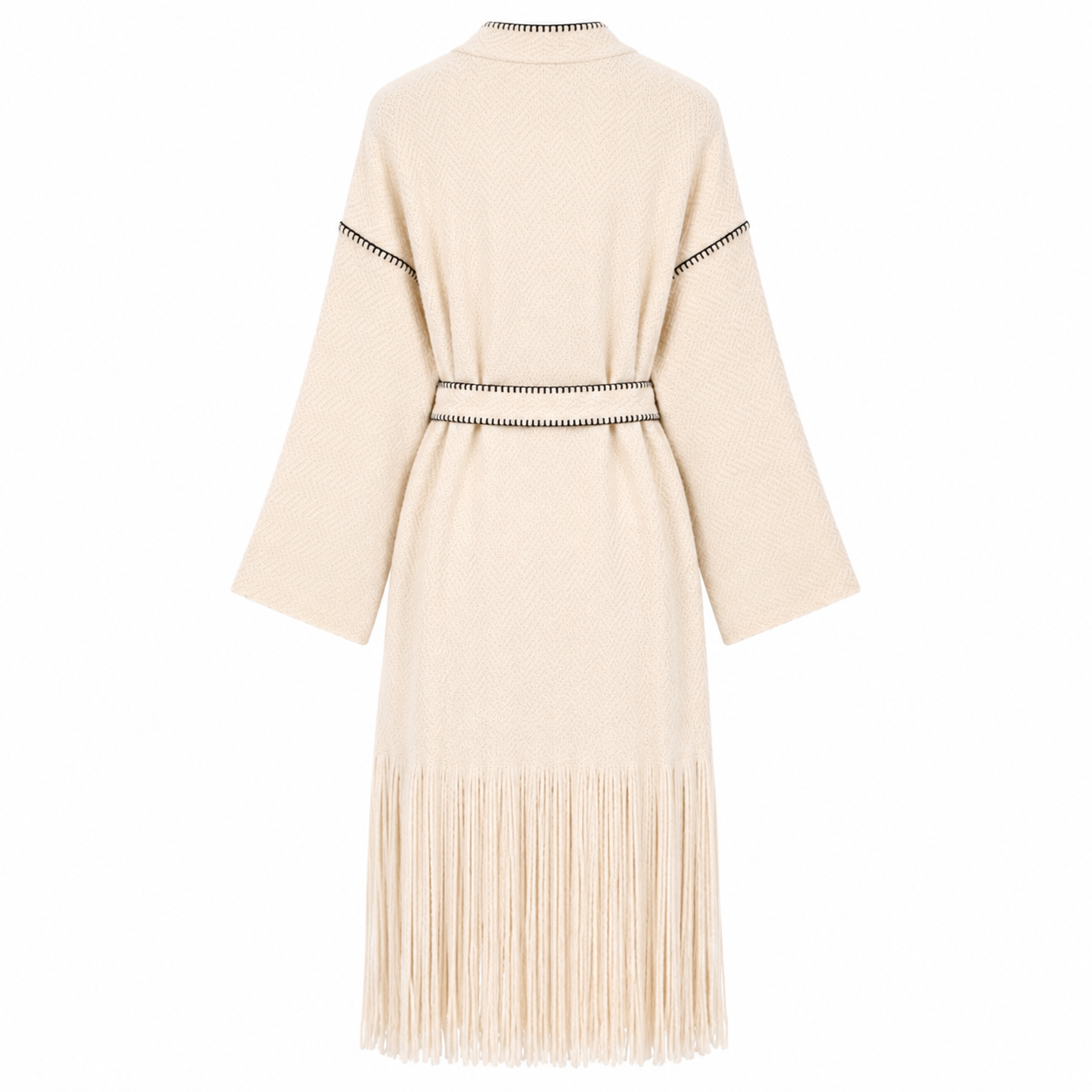 Carolina K Saddler Coat | Off White and Black
