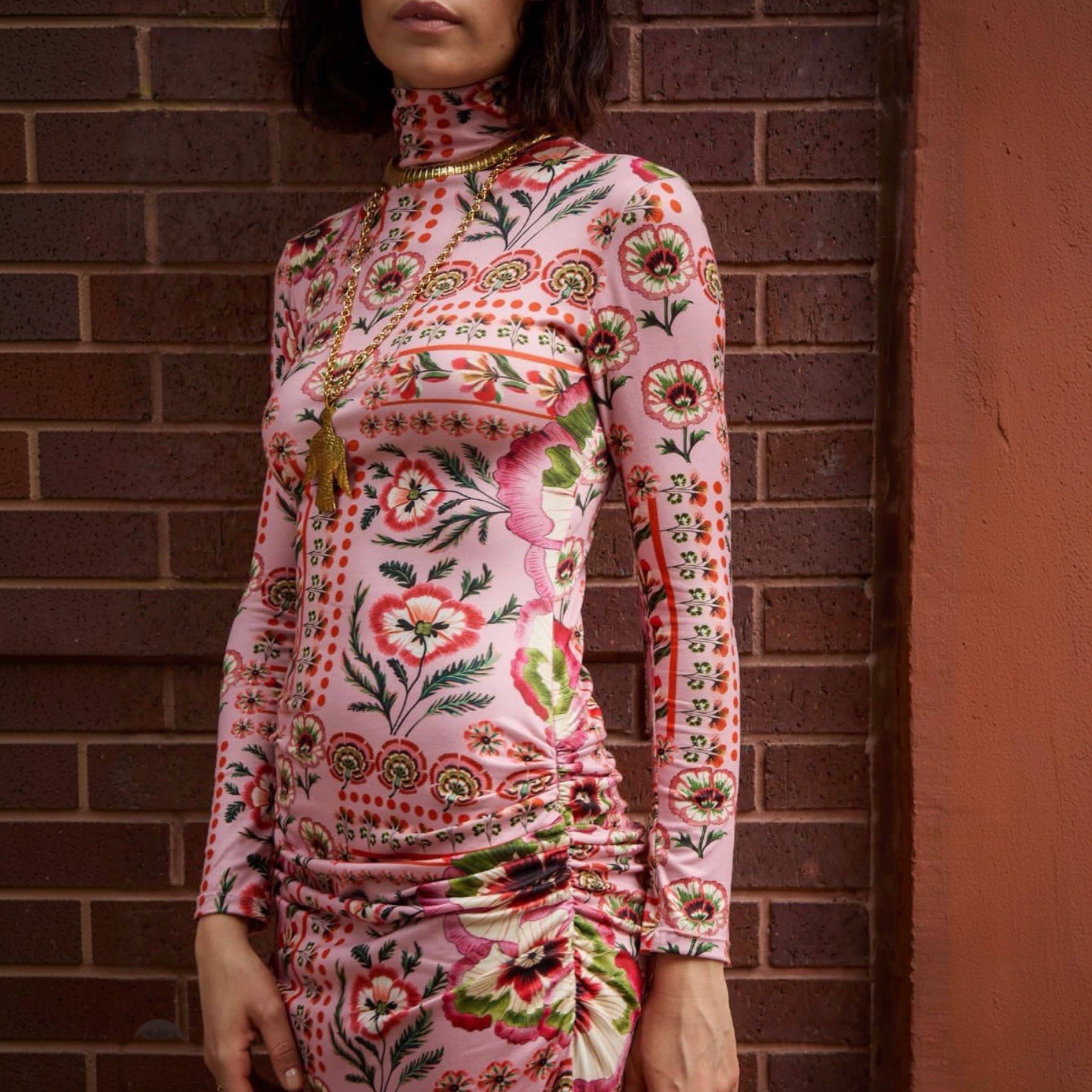 Carolina K Sacha Dress | Pink Floral