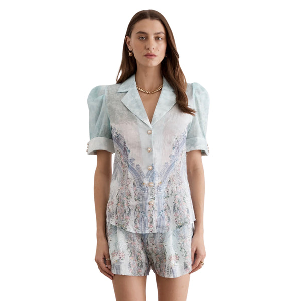 Triomphe Jolene Short Sleeve – Aqua Blú Australia