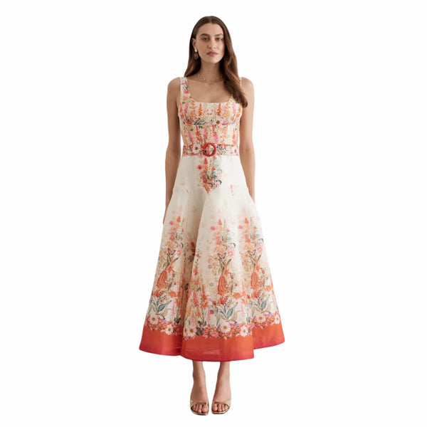 Bouquet Phoebe Midi Dress – Aqua Blú Australia