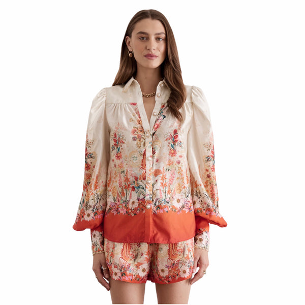 Bouquet Valentina Blouse – Aqua Blú Australia