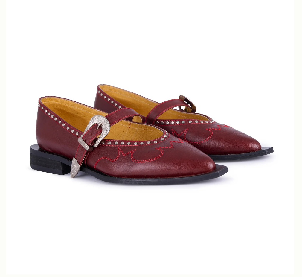 Jornada Flats Burgundy – Montserrat Messeguer