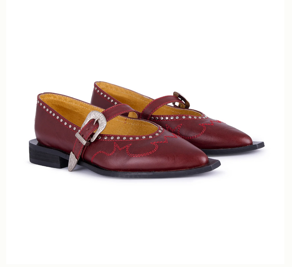 Jornada Flats Burgundy – Montserrat Messeguer