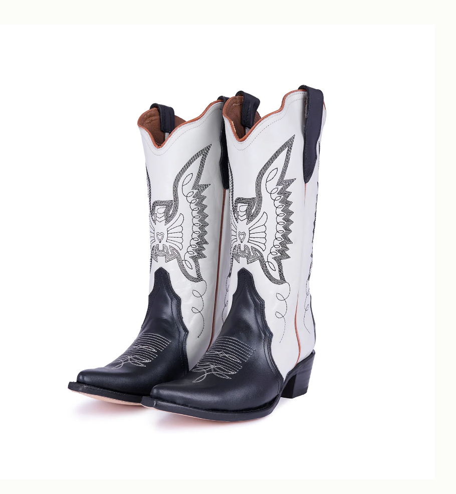 Jornada Boots Off-White/Black Boots – Montserrat Messeguer
