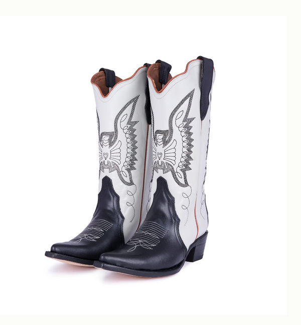 Jornada Boots Off-White/Black Boots – Montserrat Messeguer