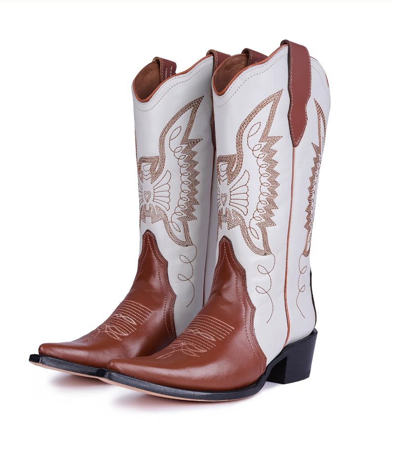 Jornada Boots Off White and Honey – Montserrat Messeguer