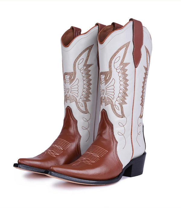 Jornada Boots Off White and Honey – Montserrat Messeguer