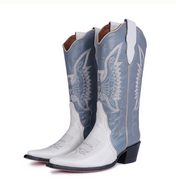 Jornada Duo Gray and Bone Boots – Montserrat Messeguer