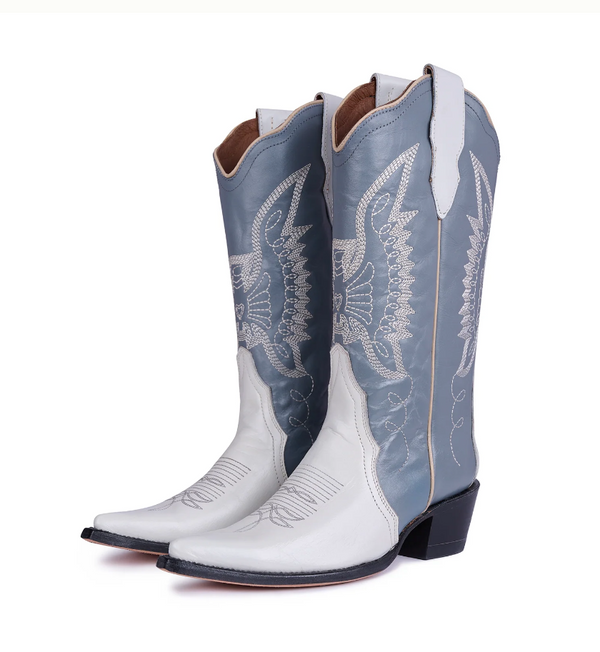 Jornada Duo Gray and Bone Boots – Montserrat Messeguer