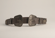 Double - Buckle Leather Belt Chocolate – Montserrat Messeguer