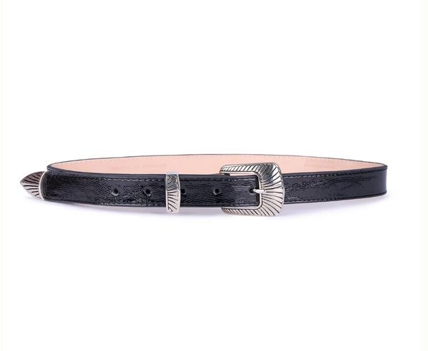 Skinny Western Patent Leather Belt – Montserrat Messeguer