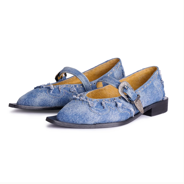 Denim Jornada Flats – Montserrat Messeguer