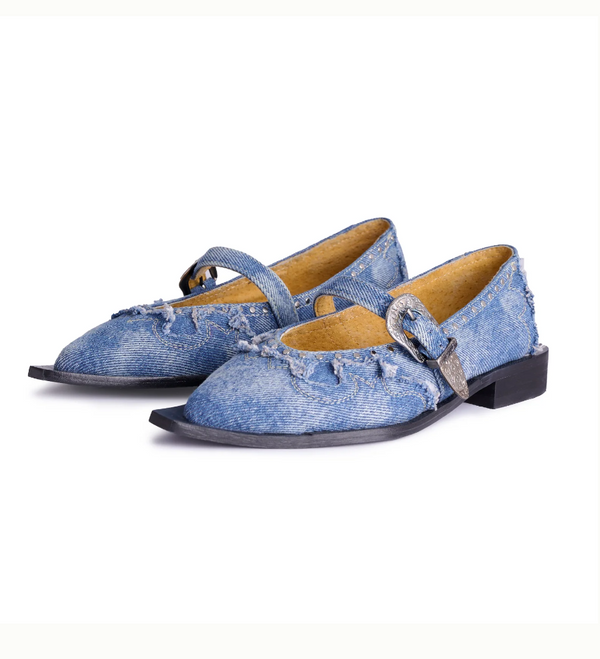 Denim Jornada Flats – Montserrat Messeguer