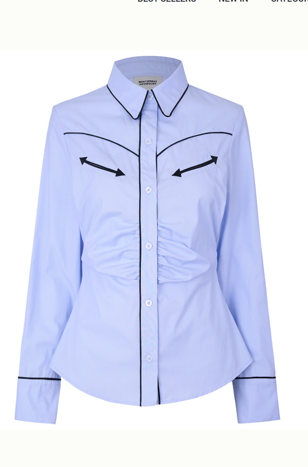 Blue Western Shirt – Montserrat Messeguer